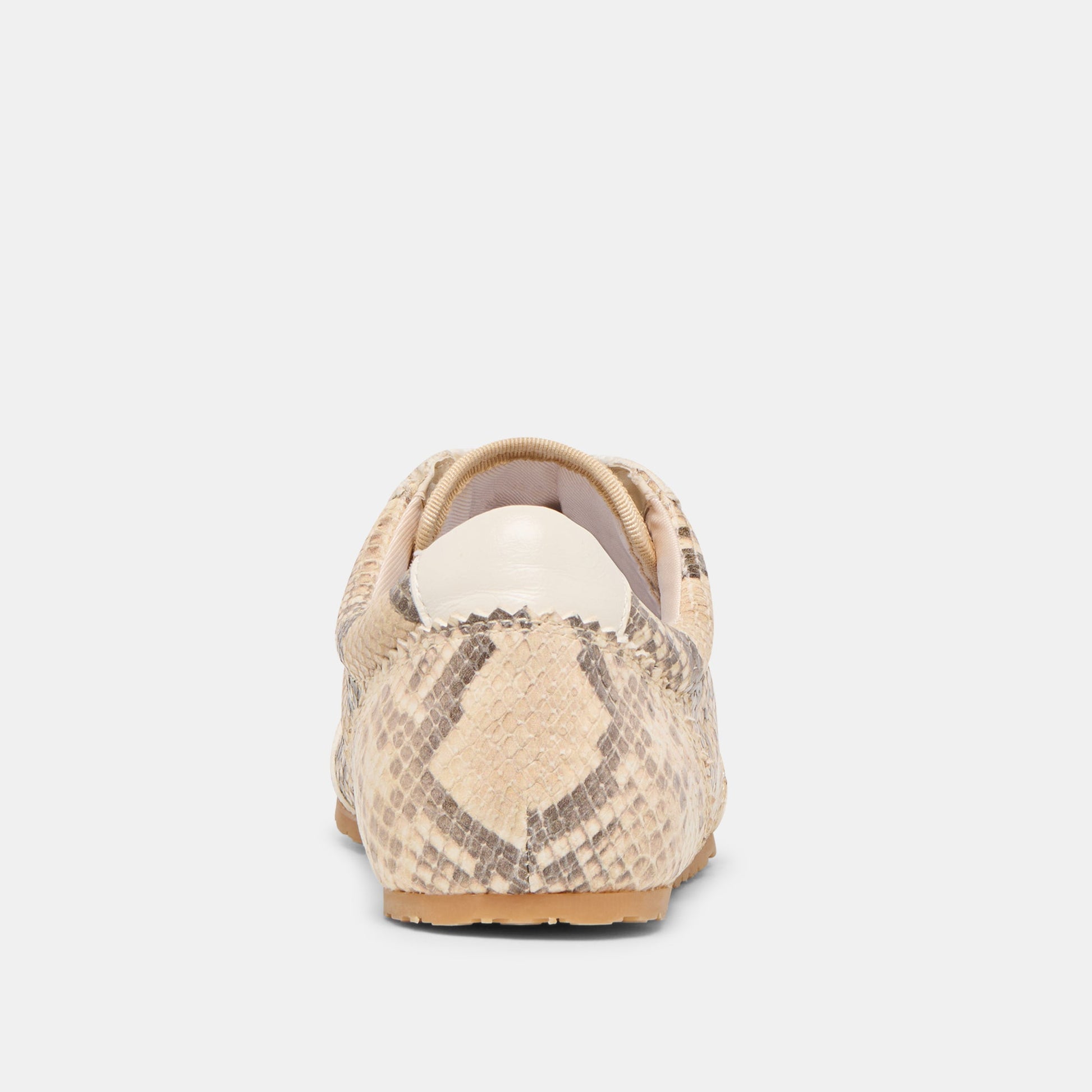 Dorie Natural Snake Embossed Leather Sneakers Dolce Vita