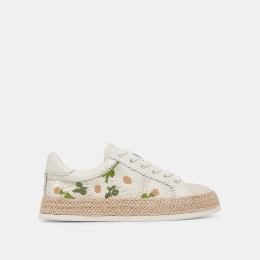 AZALIA SNEAKERS WHITE FLORAL RAFFIA Dolce Vita