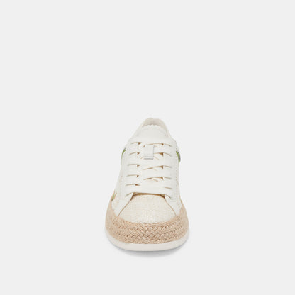 AZALIA SNEAKERS WHITE FLORAL RAFFIA Dolce Vita