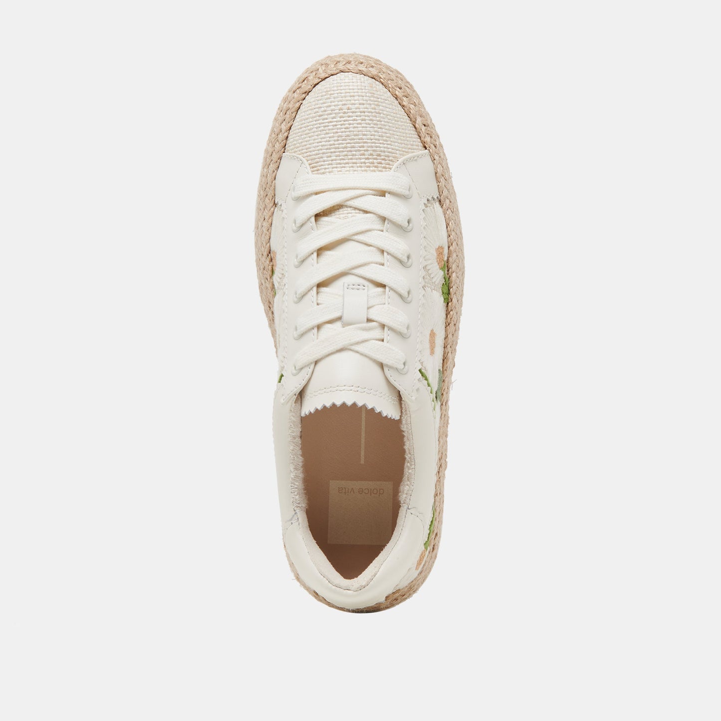 AZALIA SNEAKERS WHITE FLORAL RAFFIA Dolce Vita