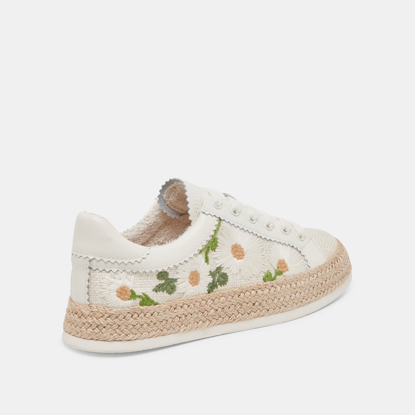 AZALIA SNEAKERS WHITE FLORAL RAFFIA Dolce Vita
