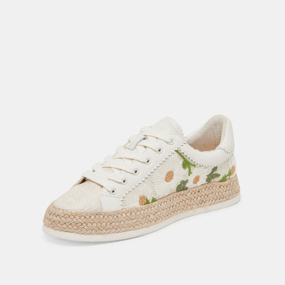 AZALIA SNEAKERS WHITE FLORAL RAFFIA Dolce Vita