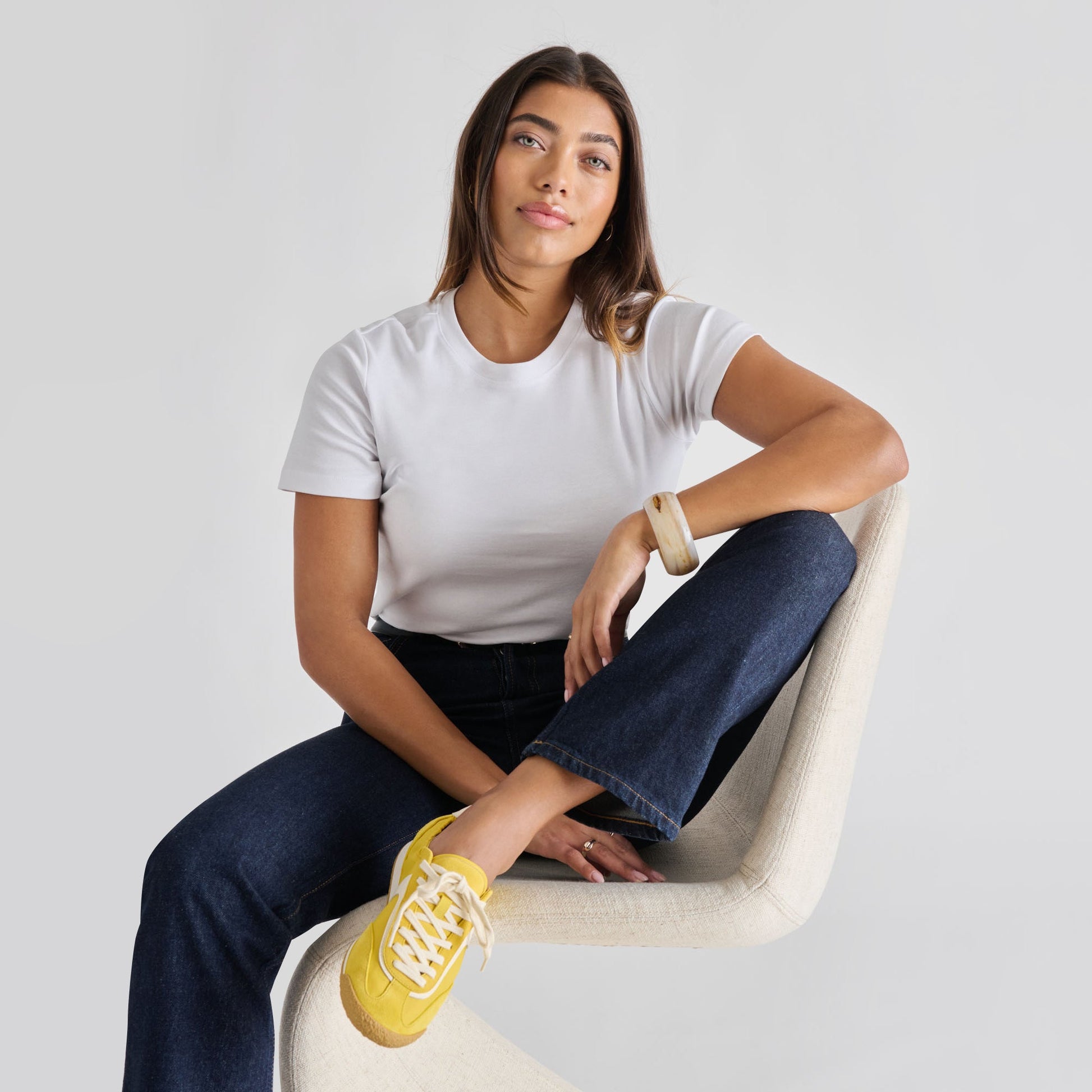 Sariya Yellow Nylon Sneakers Dolce Vita