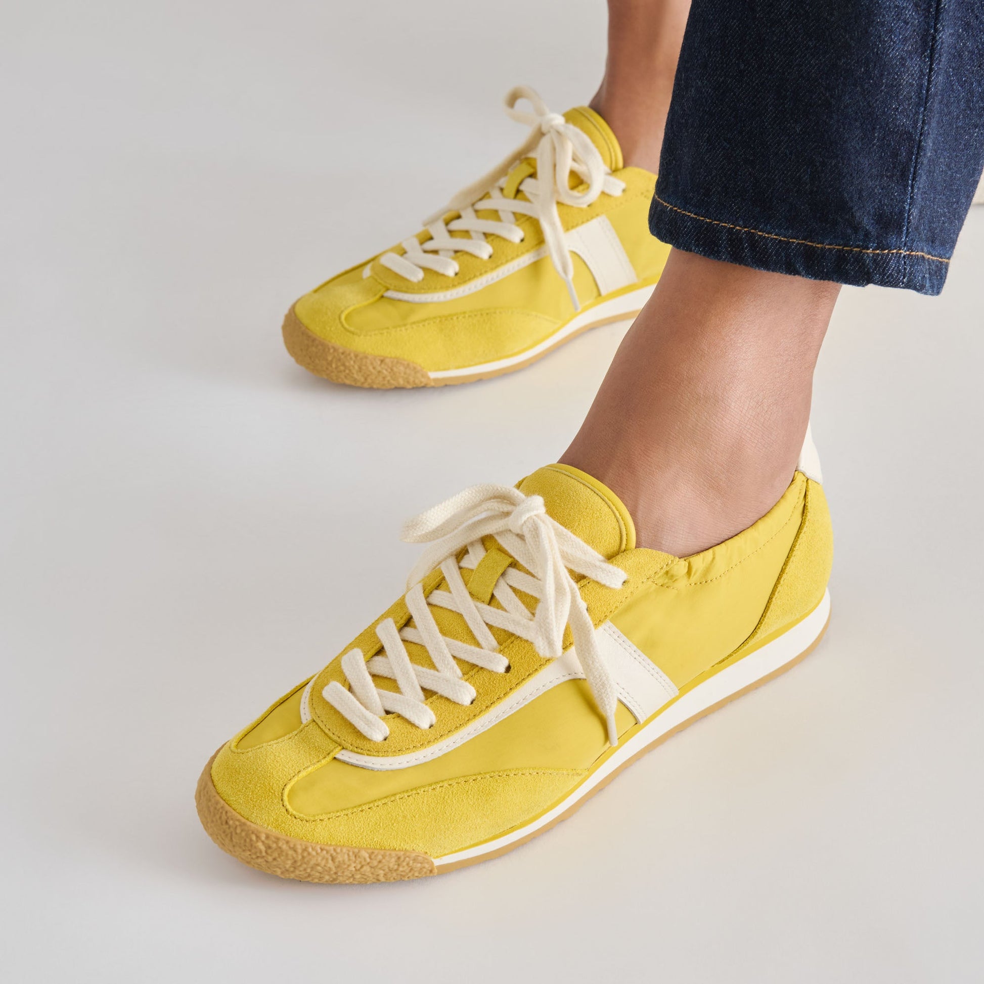 Sariya Yellow Nylon Sneakers Dolce Vita