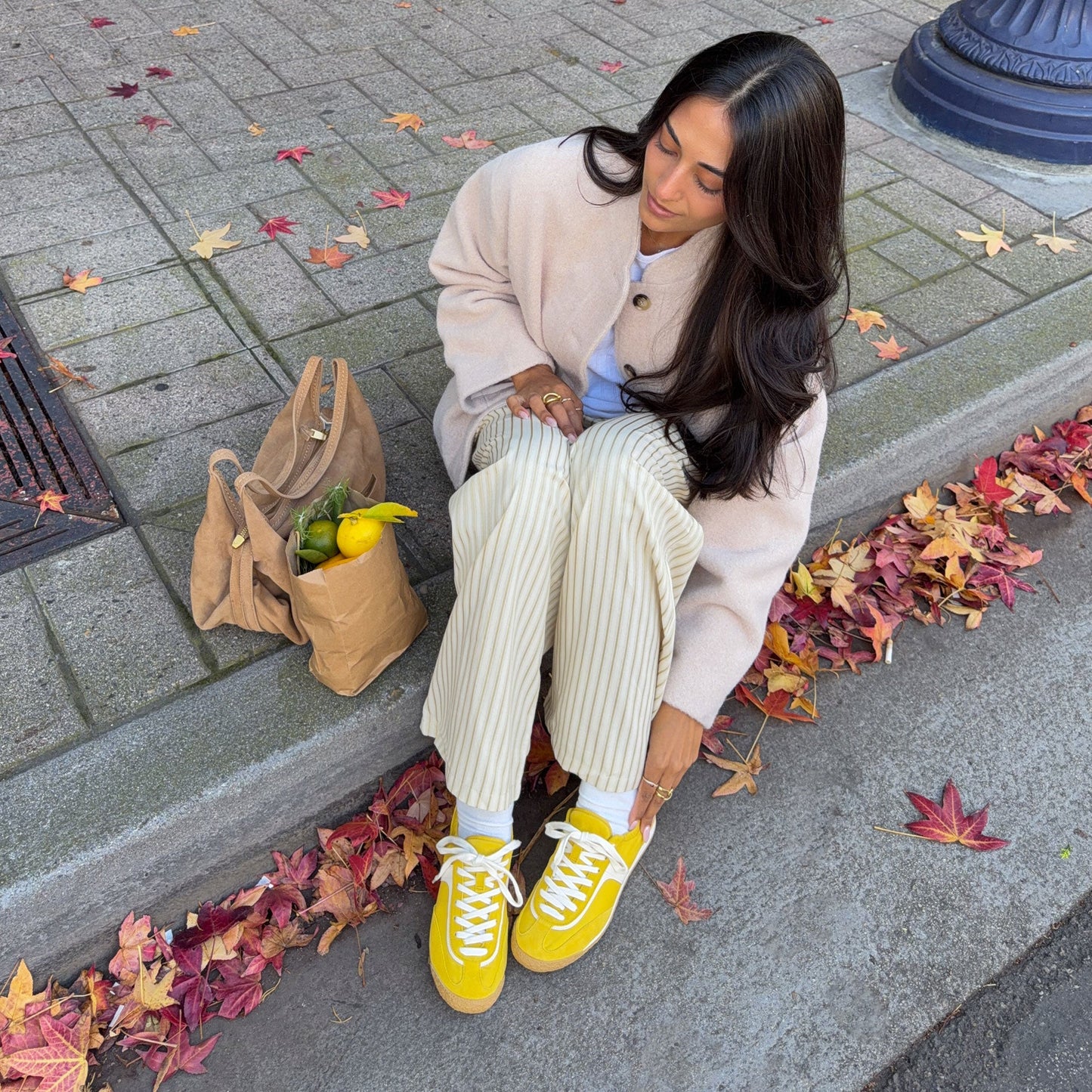 Sariya Yellow Nylon Sneakers Dolce Vita