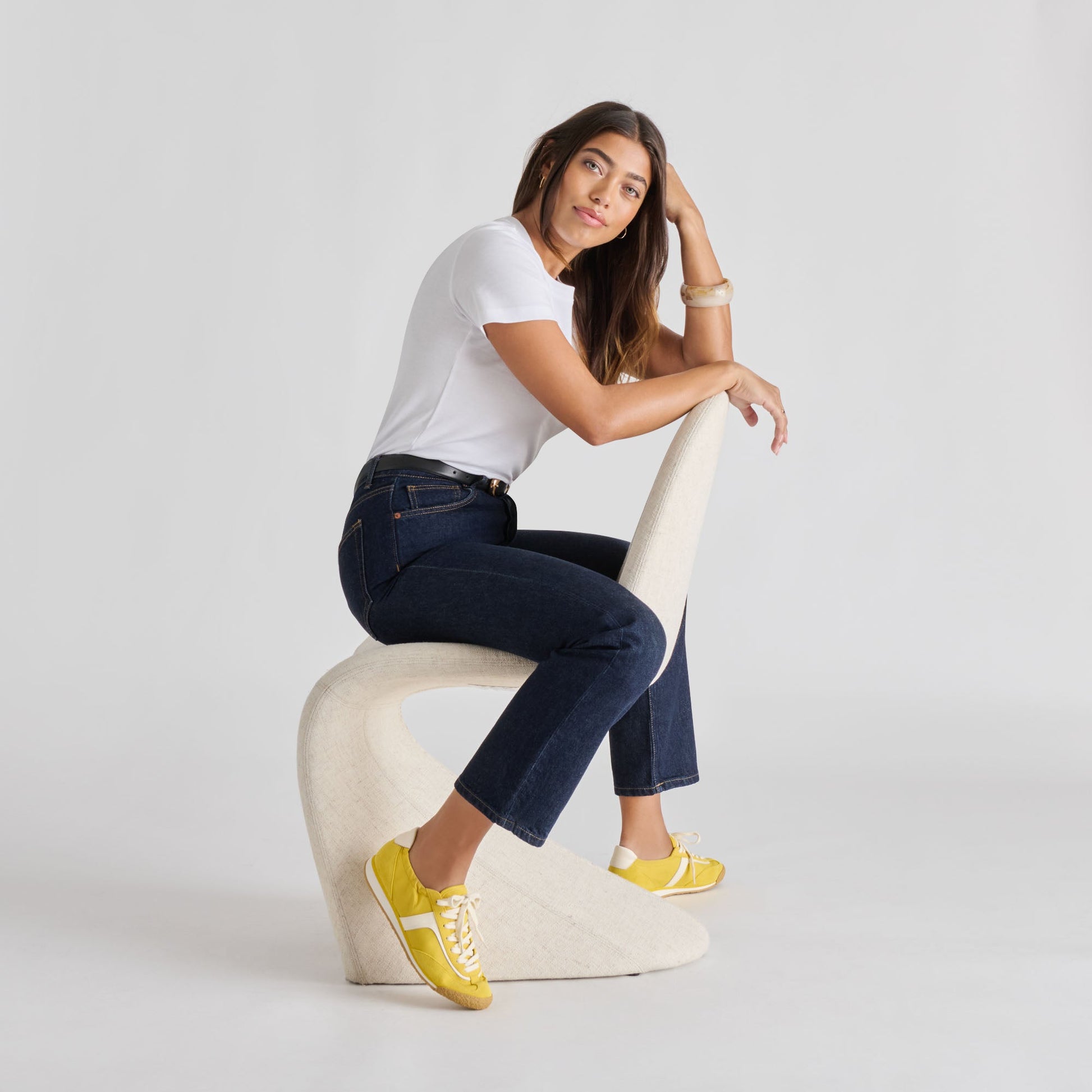 Sariya Yellow Nylon Sneakers Dolce Vita
