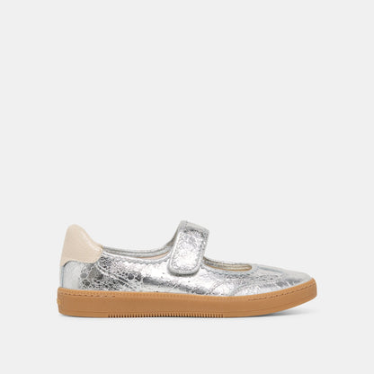 Nanet Silver Leather Sneakers Dolce Vita