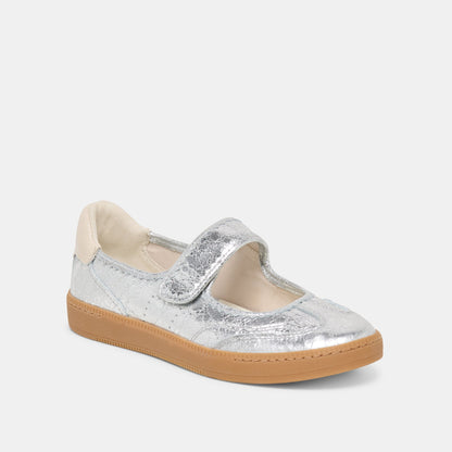 Nanet Silver Leather Sneakers Dolce Vita