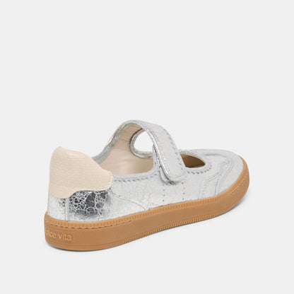 Nanet Silver Leather Sneakers Dolce Vita