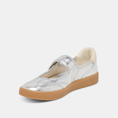 Nanet Silver Leather Sneakers Dolce Vita
