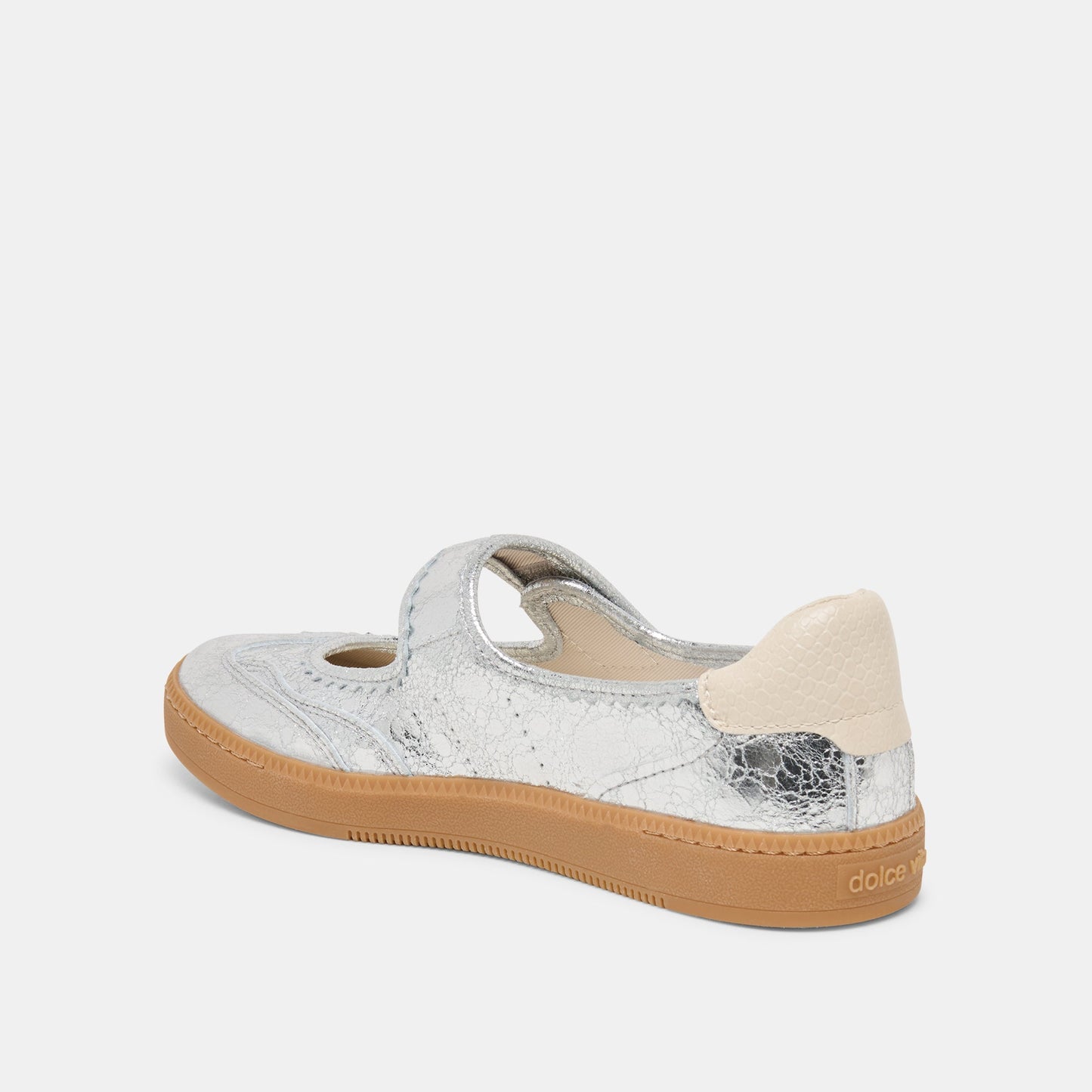 Nanet Silver Leather Sneakers Dolce Vita