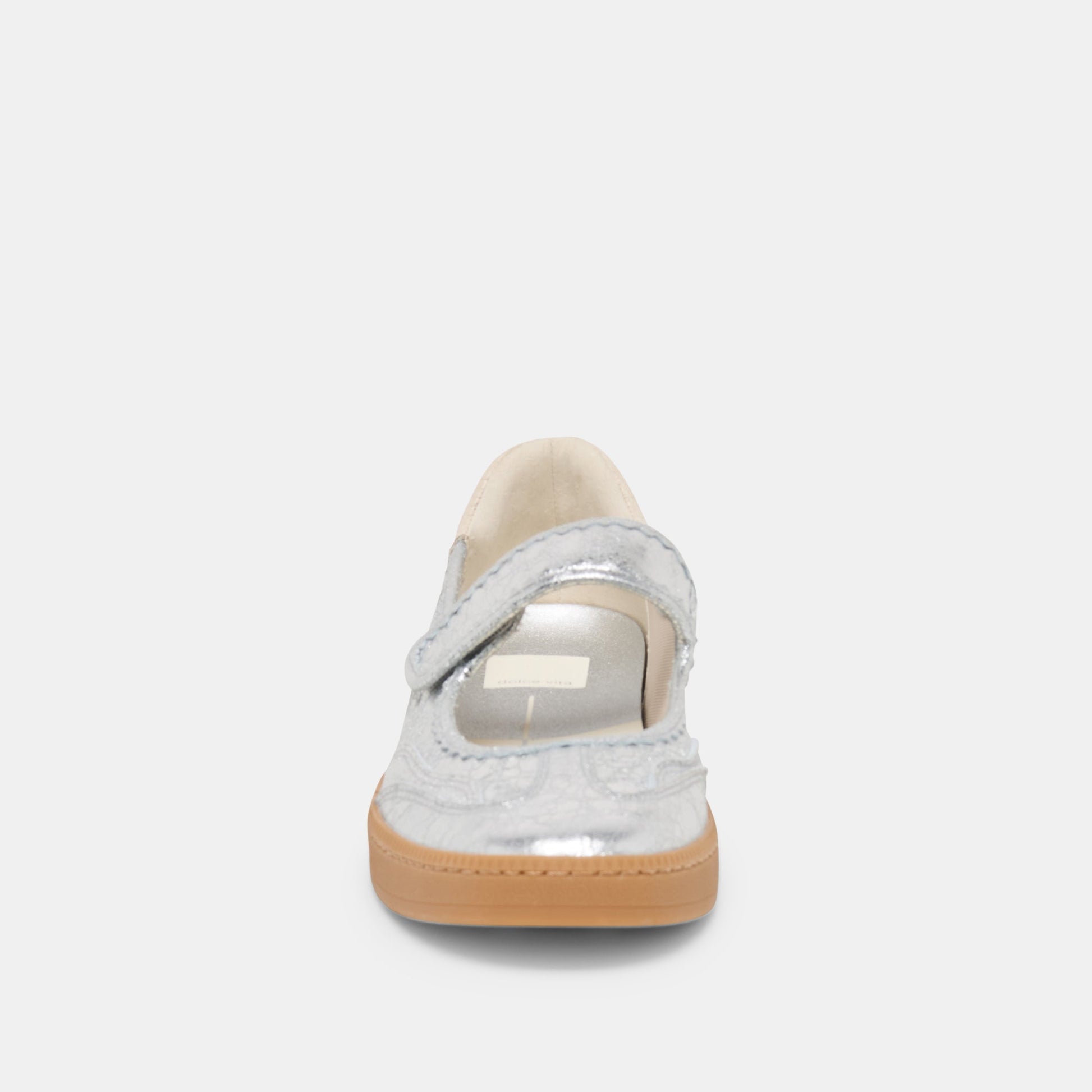 Nanet Silver Leather Sneakers Dolce Vita