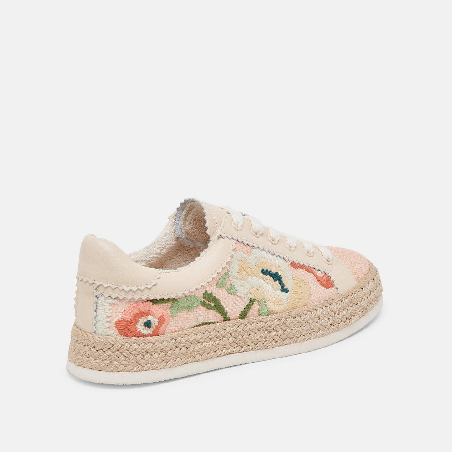 Azalia Pink Floral Raffia Sneakers Dolce Vita