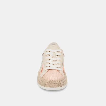 Azalia Pink Floral Raffia Sneakers Dolce Vita