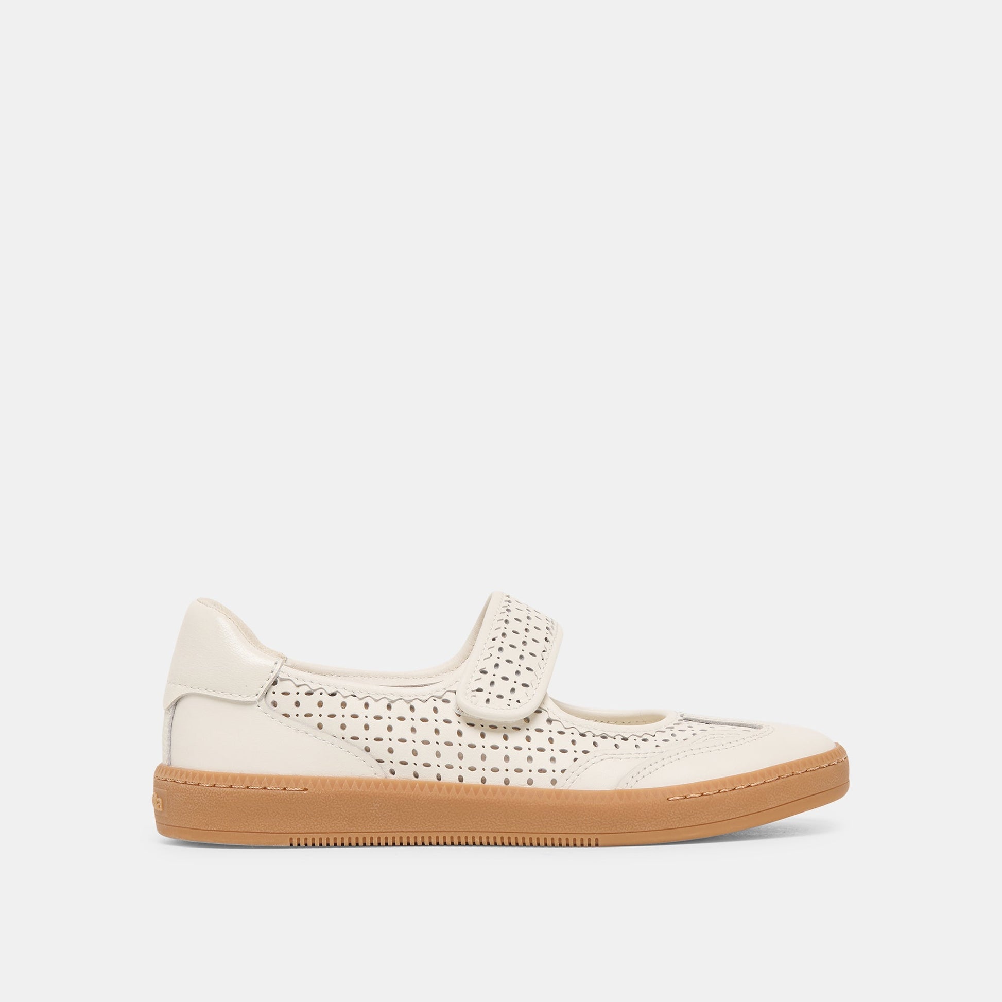 Nanet White Perforated Leather Sneakers Dolce Vita