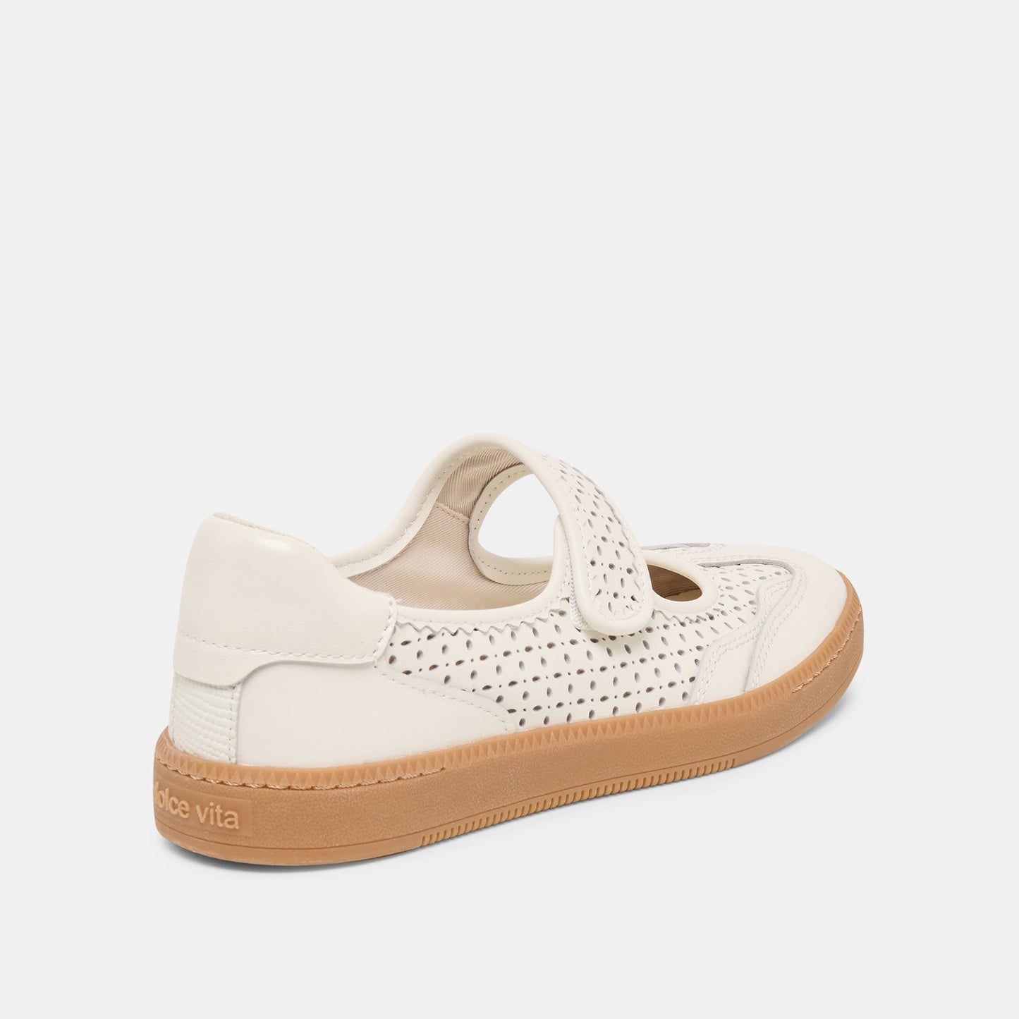 Nanet White Perforated Leather Sneakers Dolce Vita