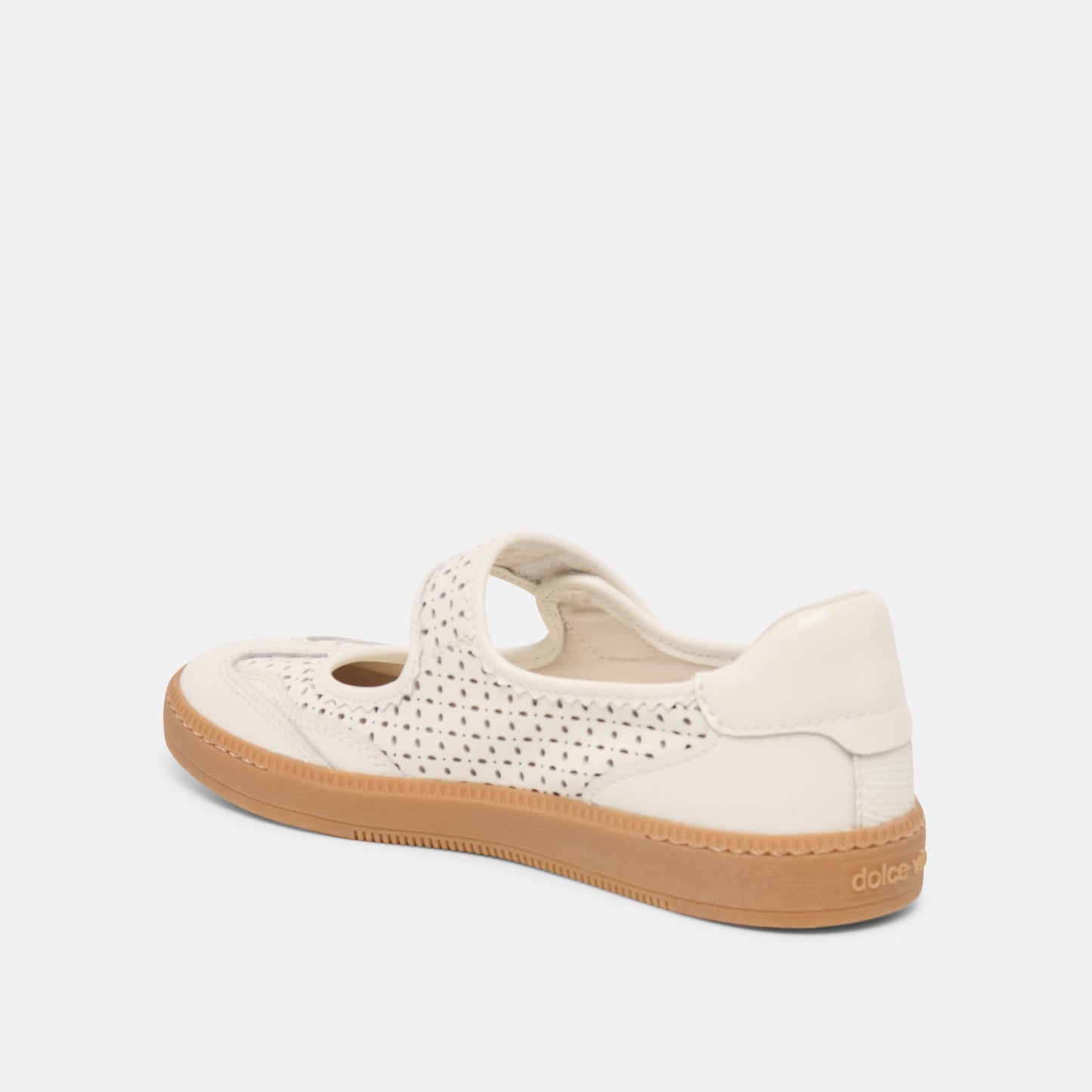 Nanet White Perforated Leather Sneakers Dolce Vita