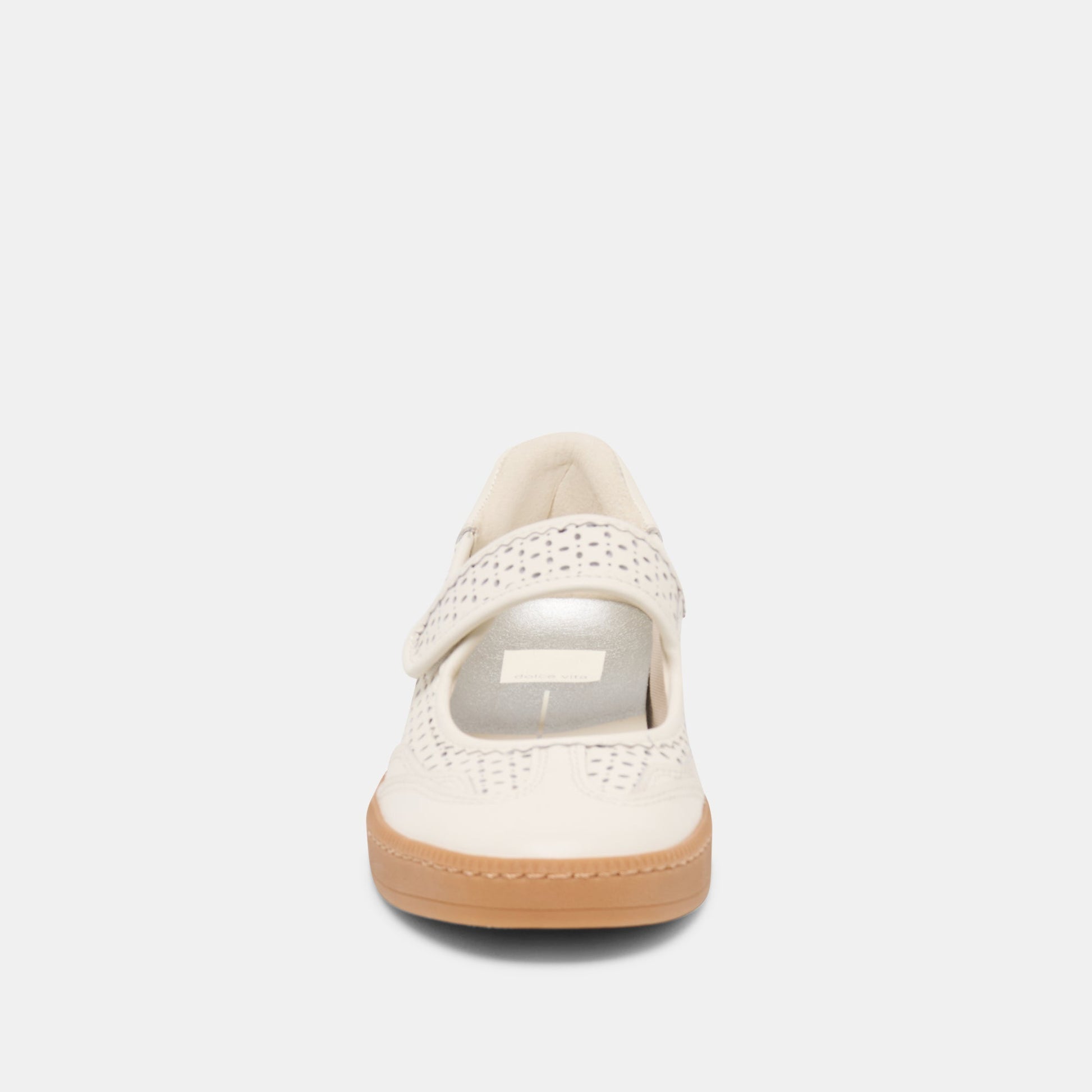 Nanet White Perforated Leather Sneakers Dolce Vita