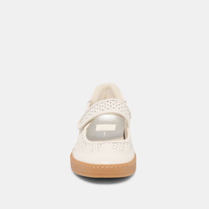 Nanet White Perforated Leather Sneakers Dolce Vita