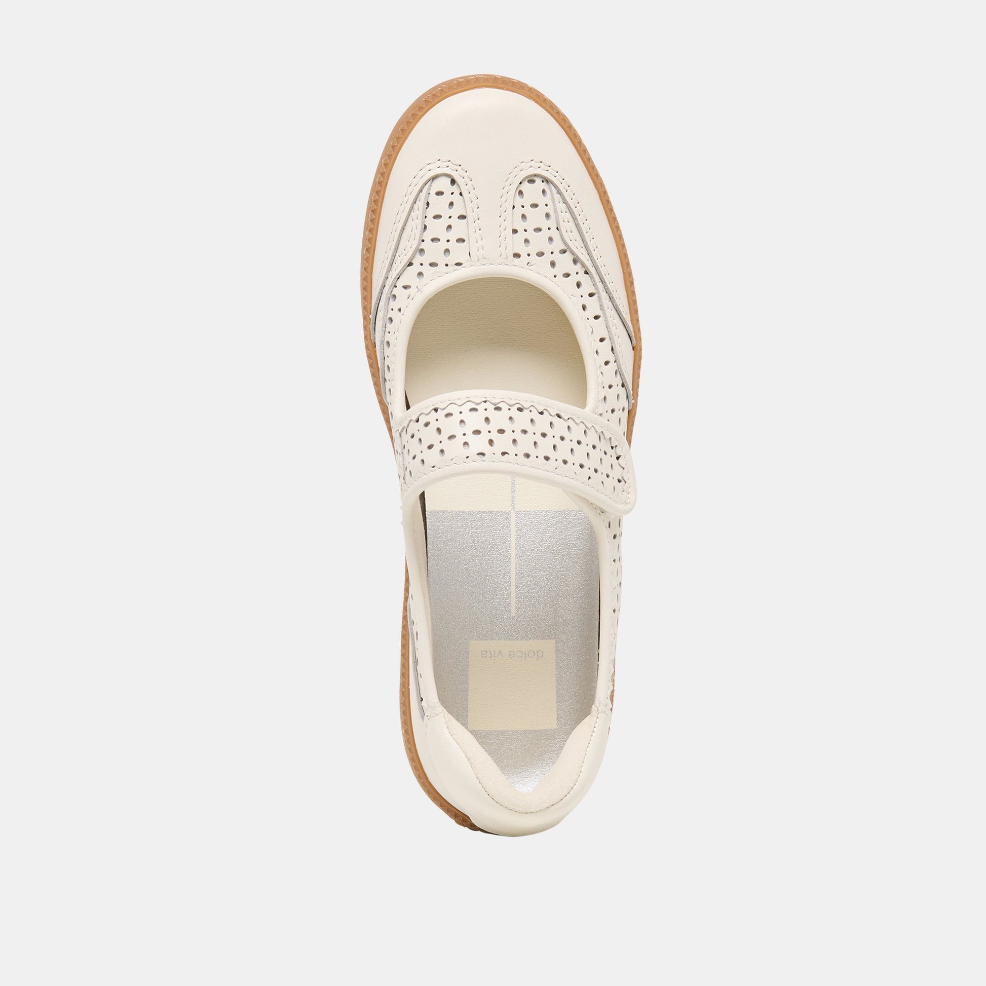 Nanet White Perforated Leather Sneakers Dolce Vita