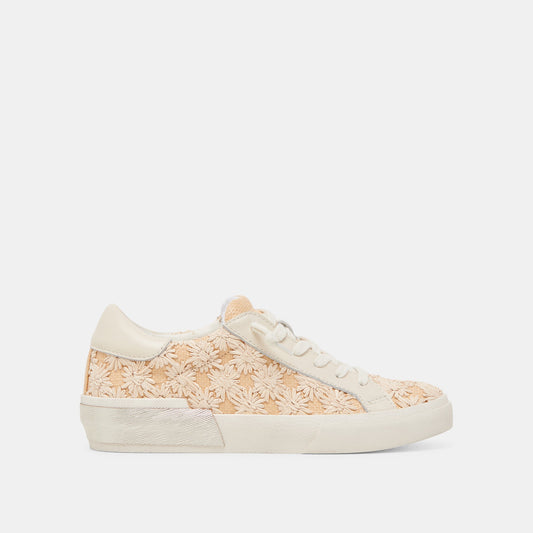 ZINA FLORAL SNEAKERS CREME FLORAL RAFFIA Dolce Vita