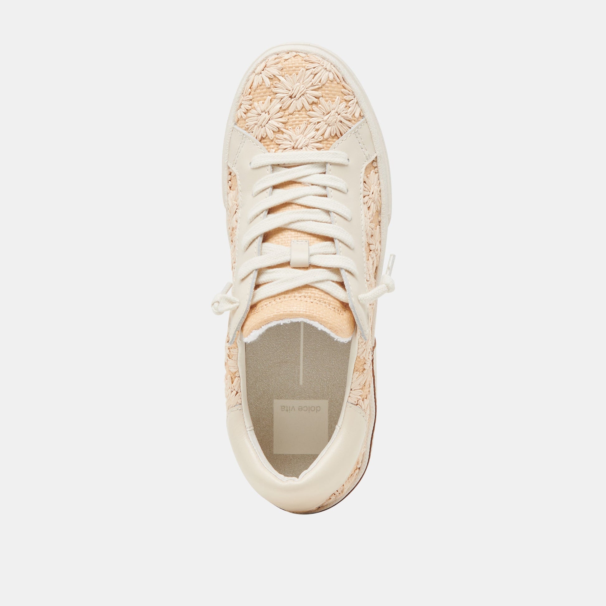 ZINA FLORAL SNEAKERS CREME FLORAL RAFFIA Dolce Vita
