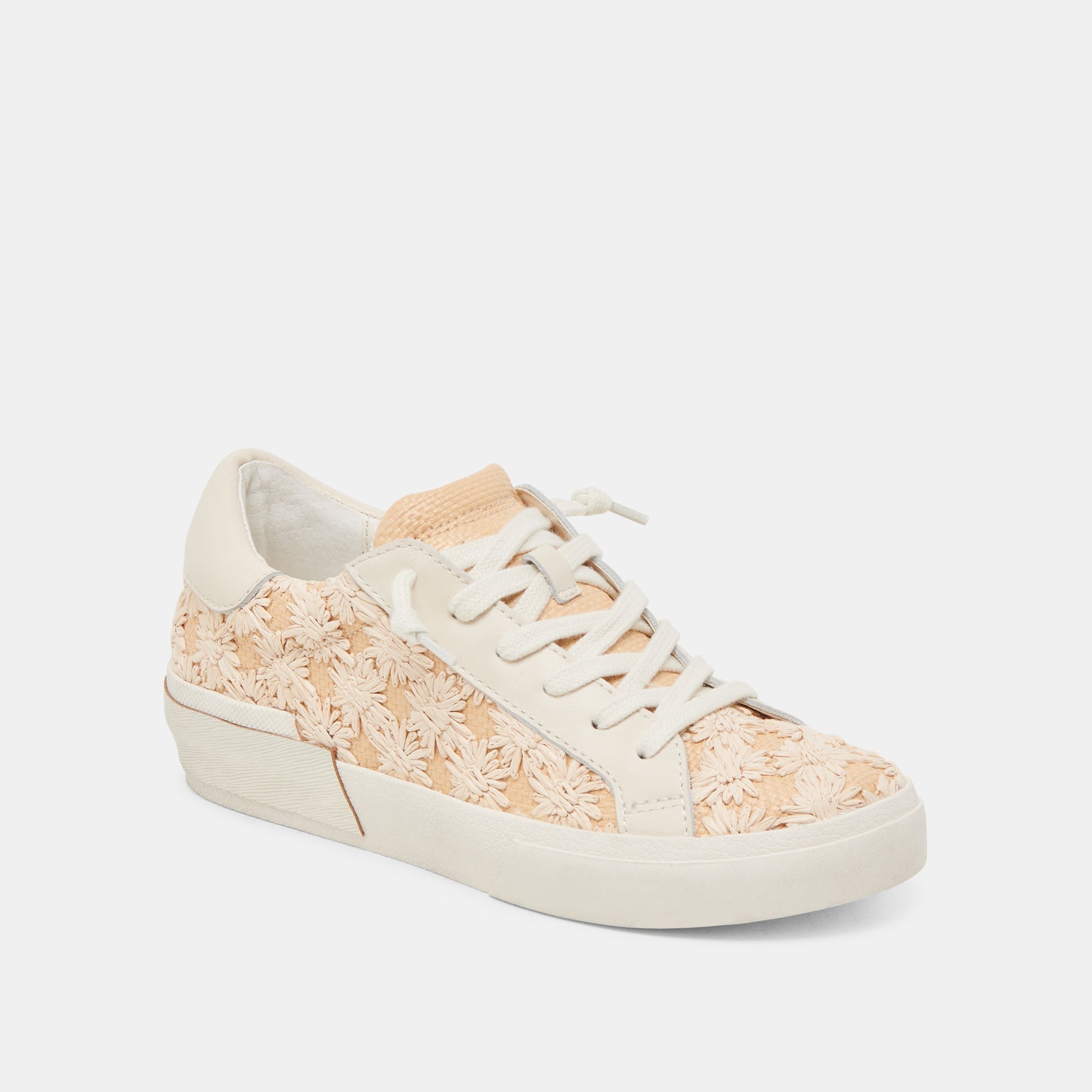 ZINA FLORAL SNEAKERS CREME FLORAL RAFFIA Dolce Vita