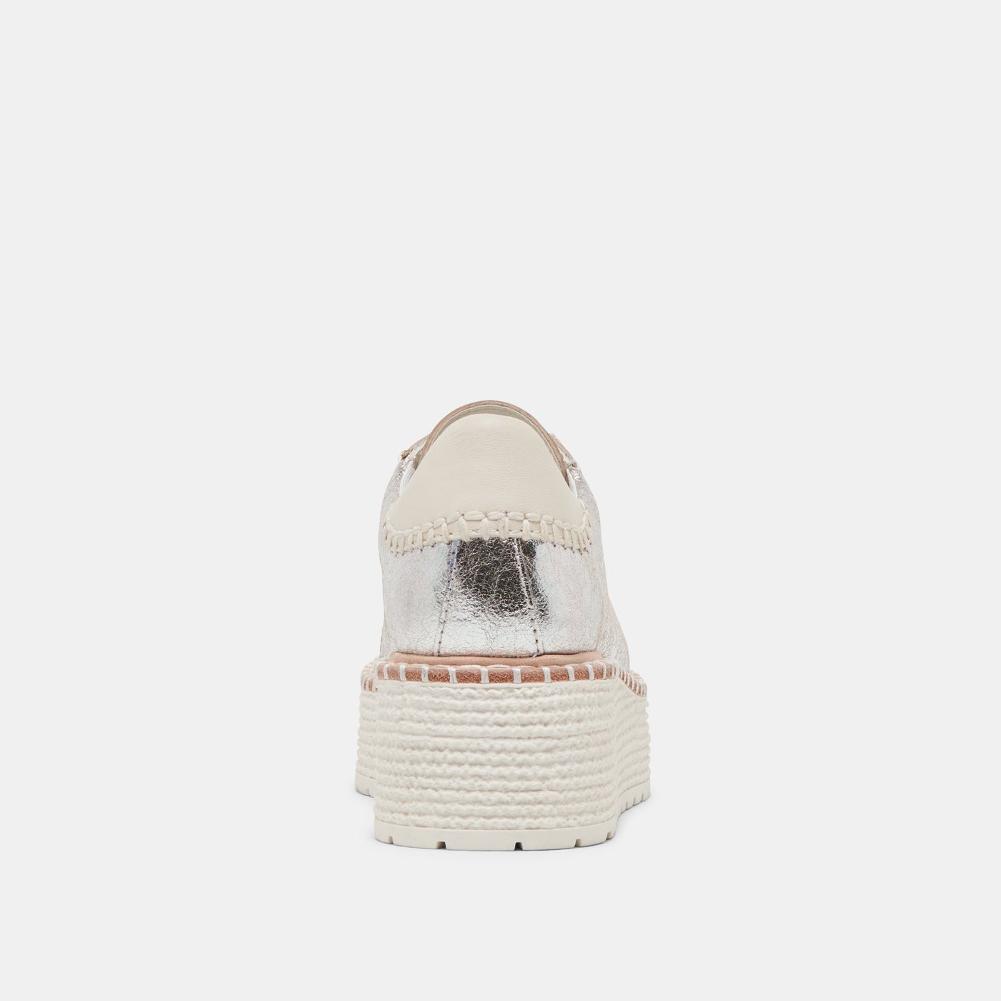 TWAIN SNEAKERS SILVER CRACKLED LEATHER Dolce Vita