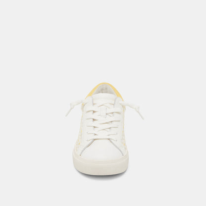 ZINA FLORAL SNEAKERS WHITE YELLOW FLORAL MESH Dolce Vita