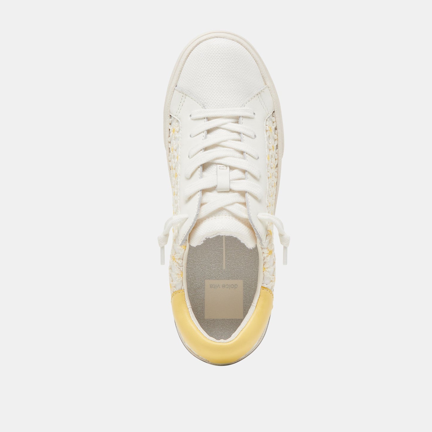 ZINA FLORAL SNEAKERS WHITE YELLOW FLORAL MESH Dolce Vita