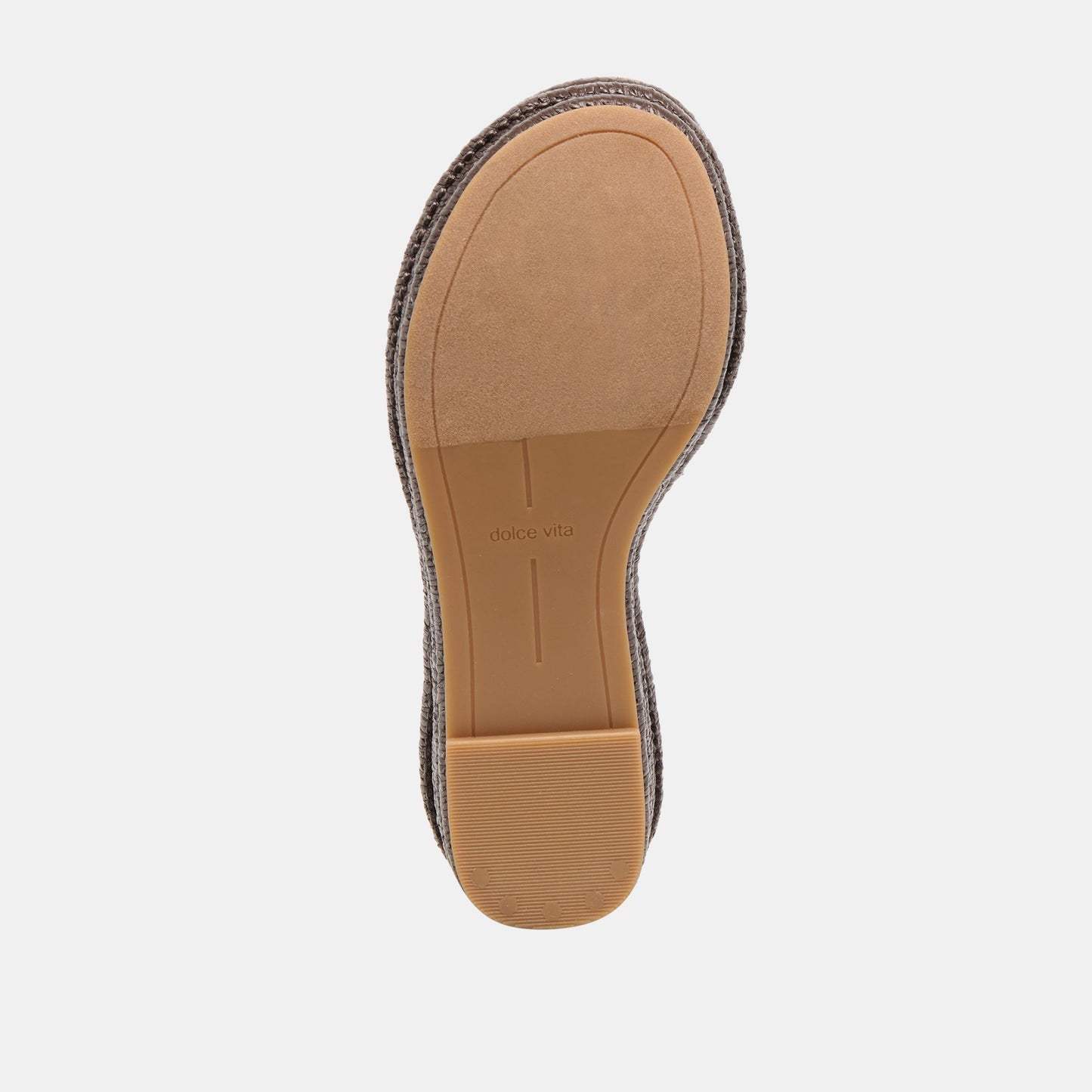Throne Chocolate Raffia Wedges Dolce Vita