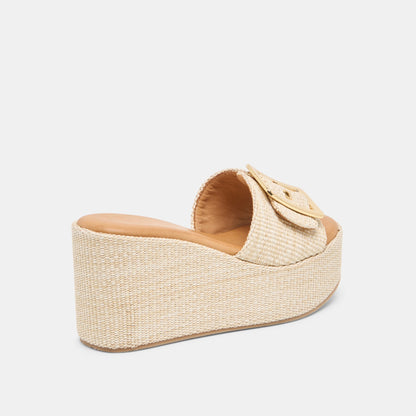 Jilian Lt Natural Raffia Wedges Dolce Vita