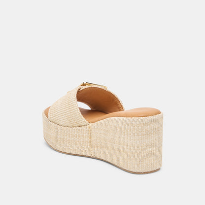 Jilian Lt Natural Raffia Wedges Dolce Vita