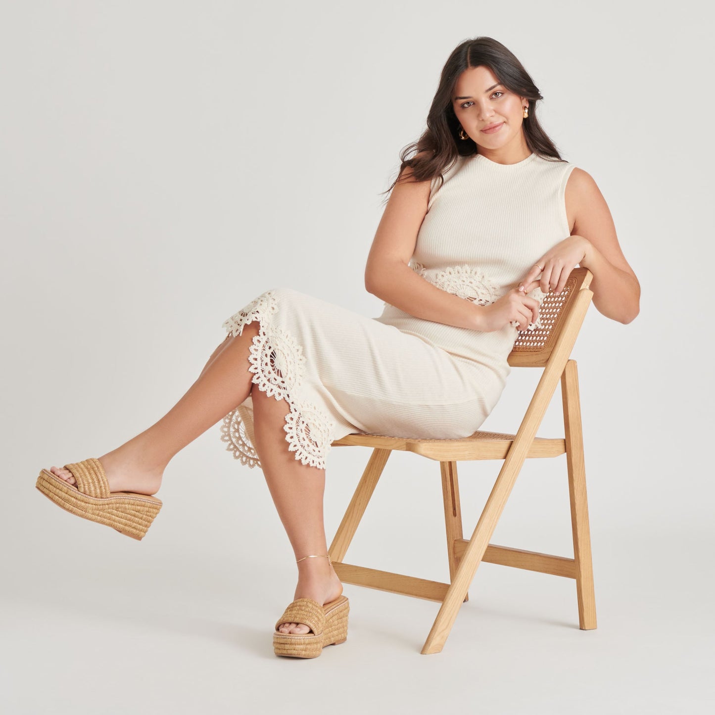 Throne Lt Natural Raffia Wedges Dolce Vita
