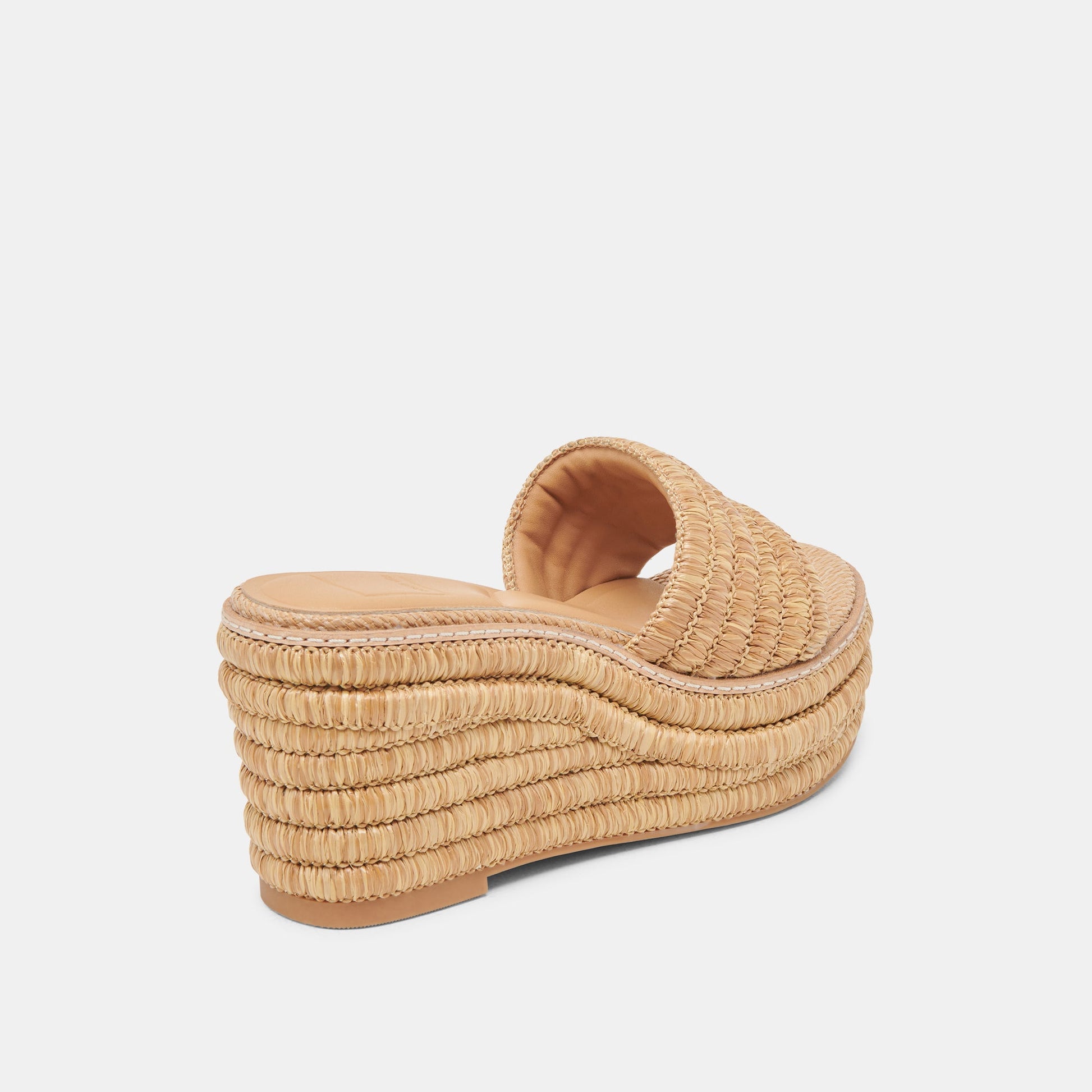 Throne Lt Natural Raffia Wedges Dolce Vita