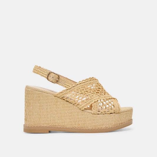 DEXLER WEDGES LT NATURAL WOVEN RAFFIA Dolce Vita