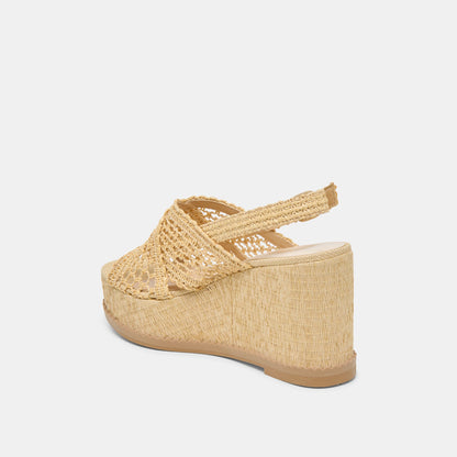DEXLER WEDGES LT NATURAL WOVEN RAFFIA Dolce Vita