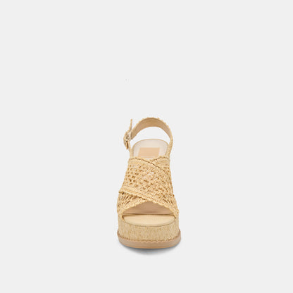 DEXLER WEDGES LT NATURAL WOVEN RAFFIA Dolce Vita