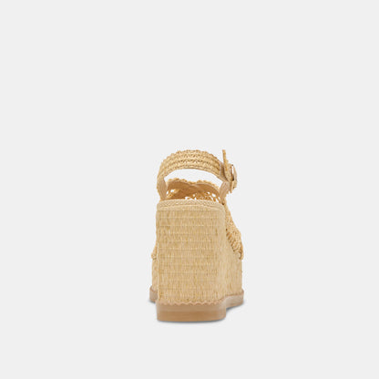 DEXLER WEDGES LT NATURAL WOVEN RAFFIA Dolce Vita