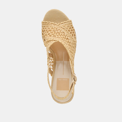 DEXLER WEDGES LT NATURAL WOVEN RAFFIA Dolce Vita