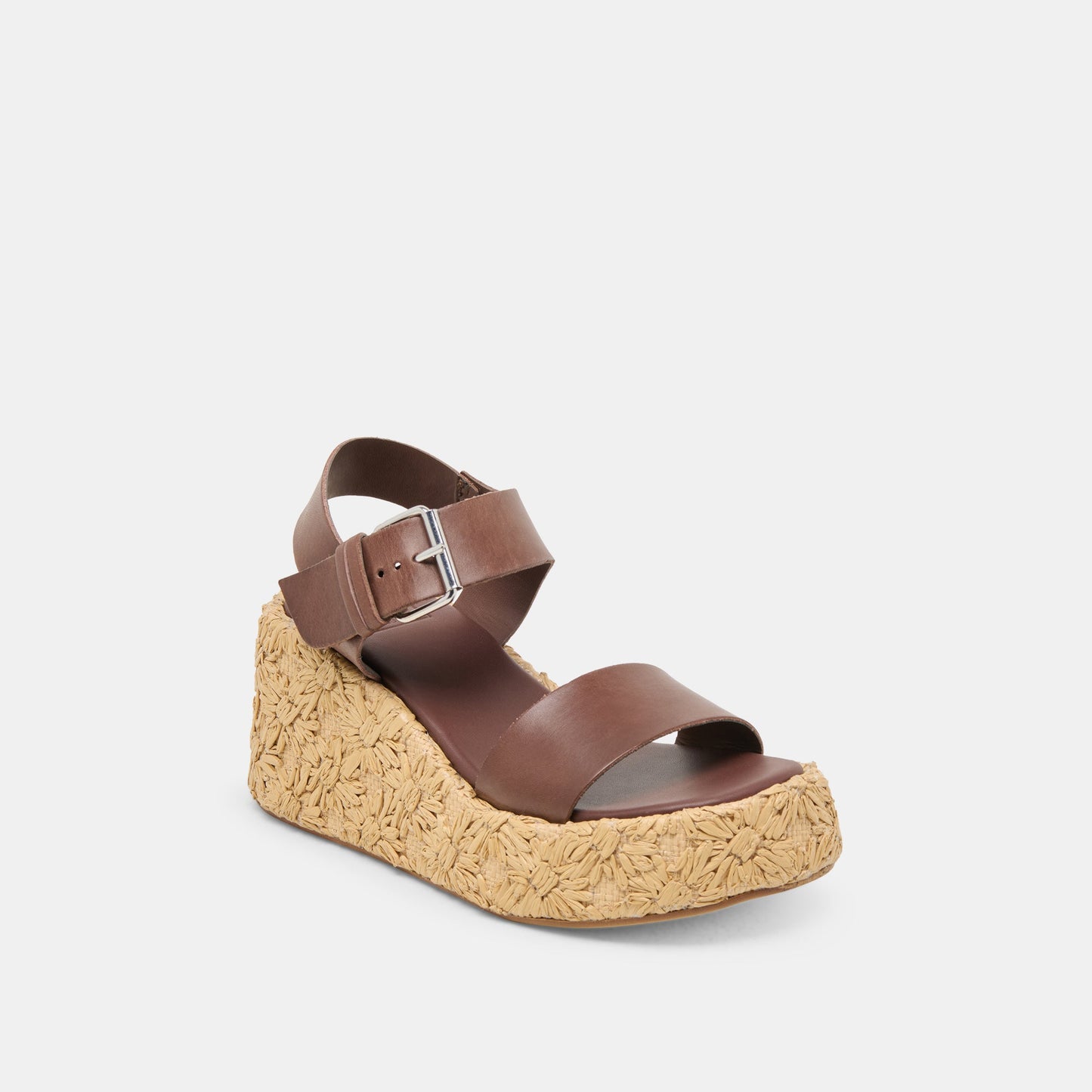 Auri Dk Brown Leather Wedges Dolce Vita