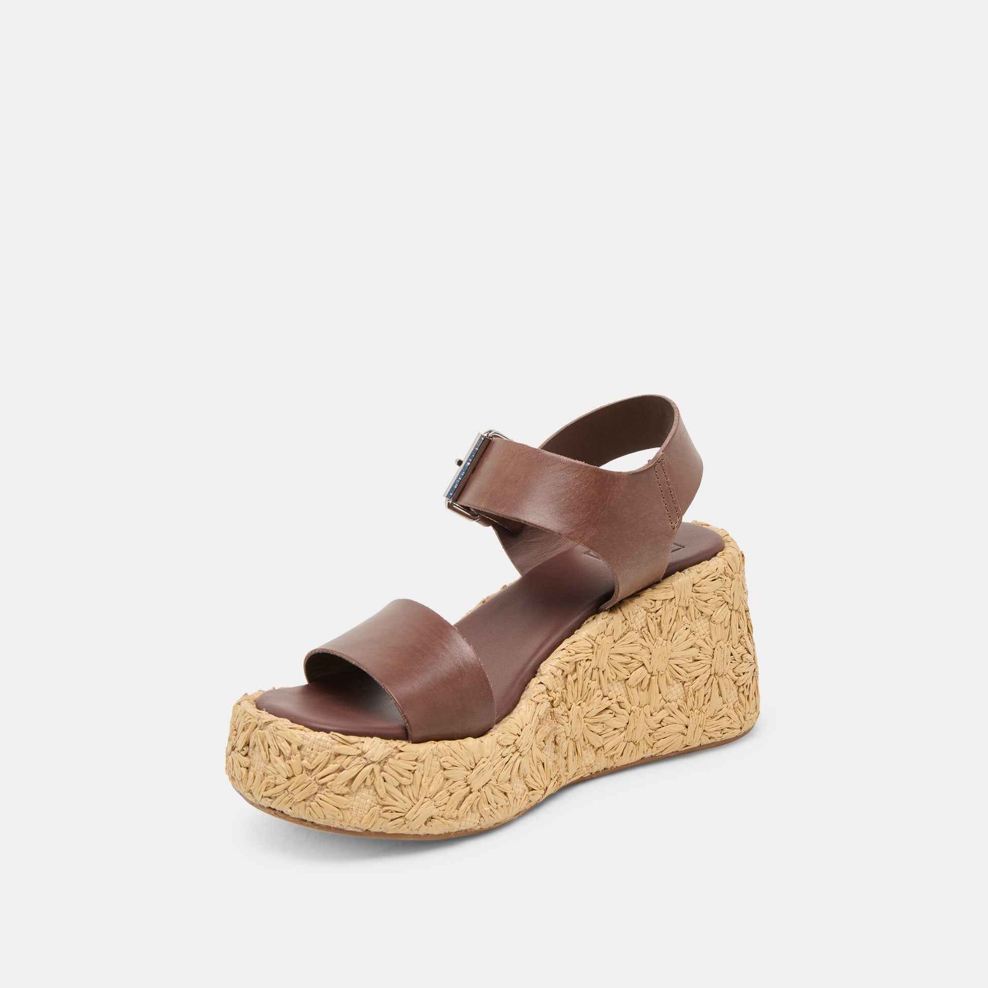 Auri Dk Brown Leather Wedges Dolce Vita