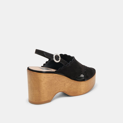 DILION WEDGES BLACK NUBUCK Dolce Vita