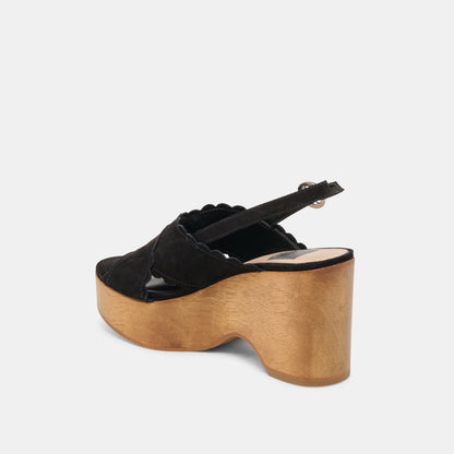 DILION WEDGES BLACK NUBUCK Dolce Vita