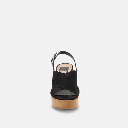 DILION WEDGES BLACK NUBUCK Dolce Vita