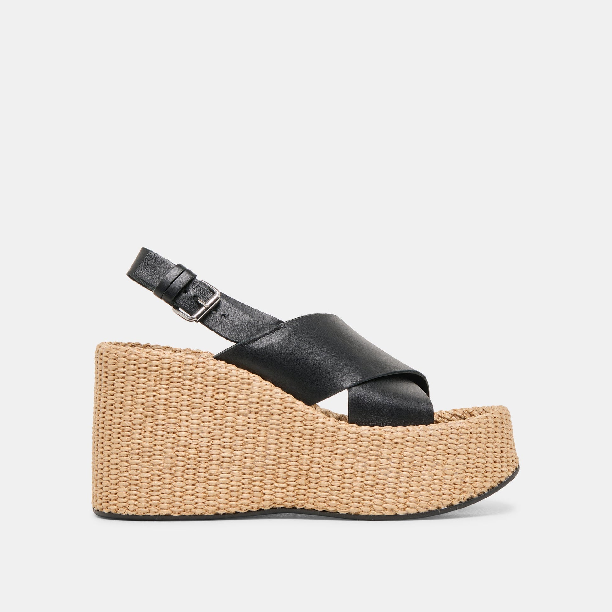 SKYLAR WEDGES BLACK LEATHER Dolce Vita