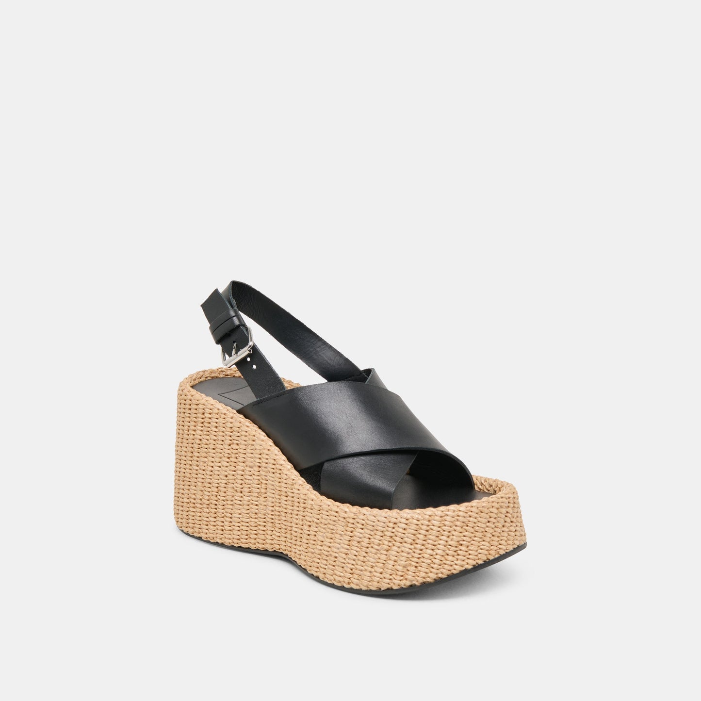 SKYLAR WEDGES BLACK LEATHER Dolce Vita