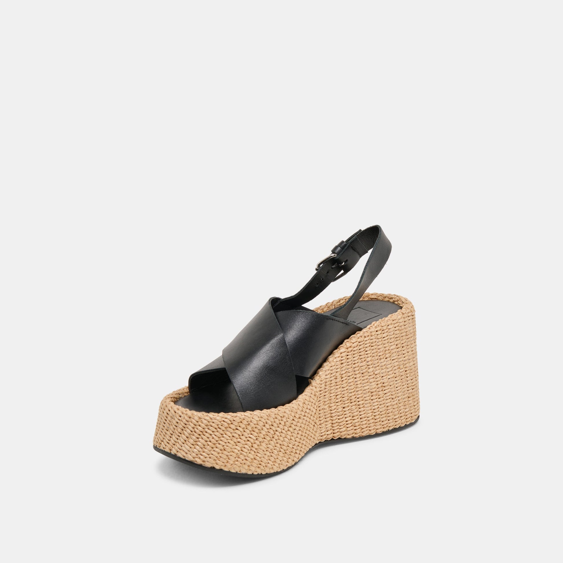SKYLAR WEDGES BLACK LEATHER Dolce Vita