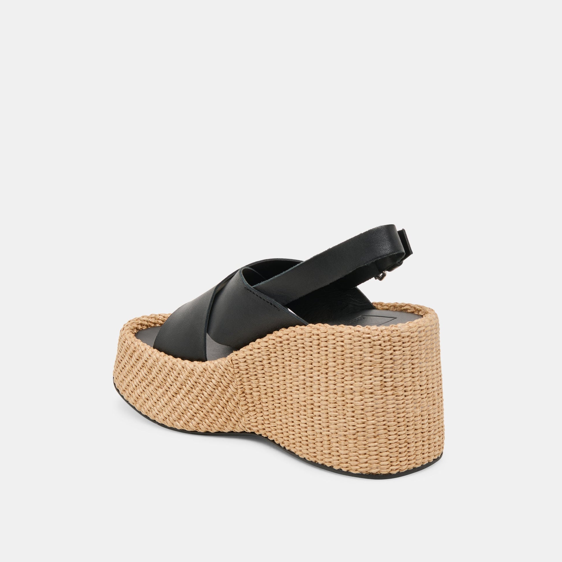 SKYLAR WEDGES BLACK LEATHER Dolce Vita
