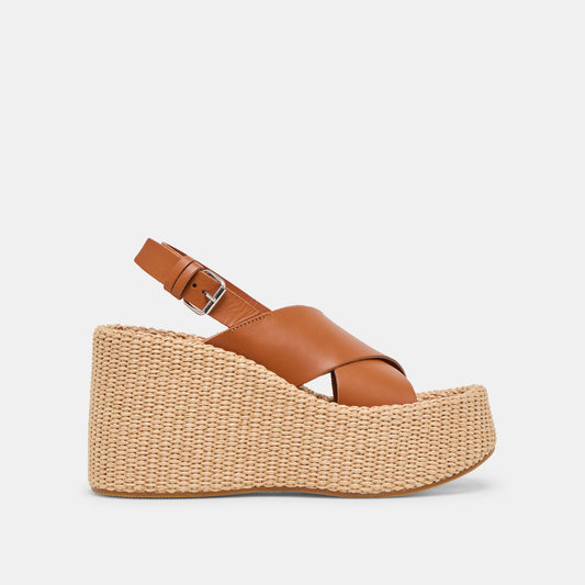 SKYLAR WEDGES BROWN LEATHER Dolce Vita